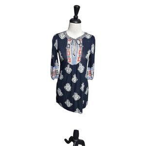 Juicy Couture Peasant 3/4 Sleeve Knit mini Dress Size Petite